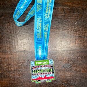 Humana Rock 'N' Roll San Antonio 1/2‎ Marathon Medal 12/07/2014